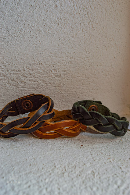 Plaited Leather Bracelets